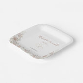 Hochzeit der Wildblume Blush and Sage Pappteller (Gewinkelt)