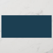 Hochzeit der Wildblume Boho Menükarte (Rückseite)