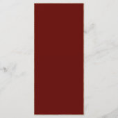 Hochzeit der Wildblume Burgund und Blush Menükarte (Rückseite)