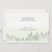 Hochzeit der Wildblume Dankeskarte (Rückseite)