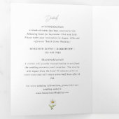 Hochzeit der Wildblume Dreifach Gefaltete Einladung (Innen Erste Seite)