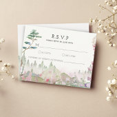 Hochzeit der Wildblume RSVP Karte
