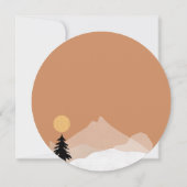 Hochzeit der Wüste Terracotta Einladung (Rückseite)