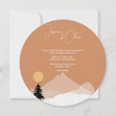 Hochzeit der Wüste Terracotta Einladung (Vorderseite)