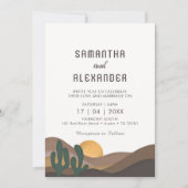 Hochzeit der Wüstenlandschaft des Großen Beckens Einladung (Vorderseite)