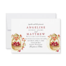 Hochzeit des Apfelwaldes mit rotem Herz