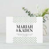 Hochzeit des Baumdreiecks | Einladung (Stehend Vorderseite)