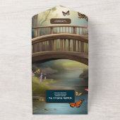 Hochzeit des Bergsees All In One Einladung (Außenbereich)