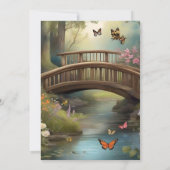 Hochzeit des Bergsees Einladung (Rückseite)