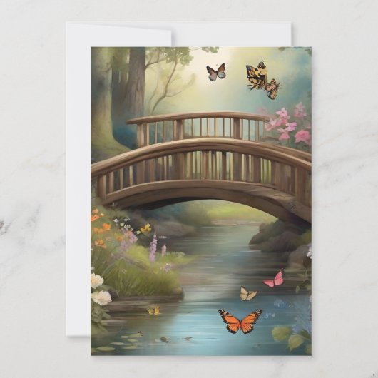 Hochzeit des Bergsees Save The Date (Rückseite)