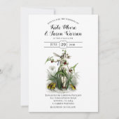 Hochzeit des bezaubernden Blumengartens Einladung (Vorderseite)