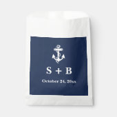 Hochzeit des blauen Anchor-Meeres Geschenktütchen (Vorderseite)