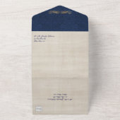 Hochzeit des blauen Drachen All In One Einladung (Außenbereich)