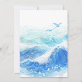 Hochzeit des Blauen Ozeans Einladung (Rückseite)