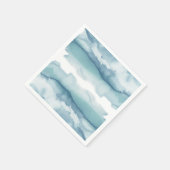 Hochzeit des blauen Wassers Serviette (Ecke)