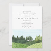 Hochzeit des Blue Sky Forest Einladung (Vorderseite)