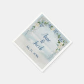 Hochzeit des Blumenstraums auf dem Wasser des Ozea Serviette (Ecke)