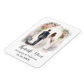 Hochzeit des Blumenwaldbogens mit Wasserfarbe Dank Magnet (Linke Seite)