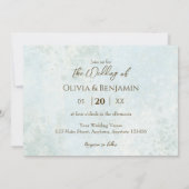 Hochzeit des Bohemischen Watercolor Einladung (Rückseite)