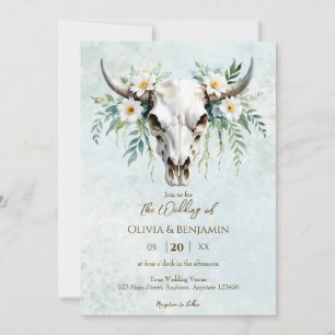 Hochzeit des Bohemischen Watercolor Einladung