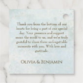 Hochzeit des Bohemischen Watercolor Geschenkanhänger (Rückseite)