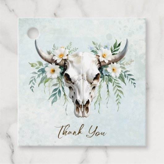 Hochzeit des Bohemischen Watercolor Geschenkanhänger (Vorderseite)