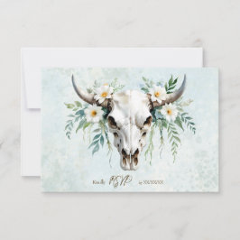 Hochzeit des Bohemischen Watercolor RSVP Karte