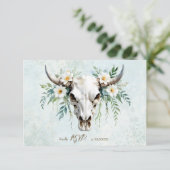 Hochzeit des Bohemischen Watercolor RSVP Karte (Stehend Vorderseite)