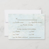 Hochzeit des Bohemischen Watercolor RSVP Karte (Rückseite)