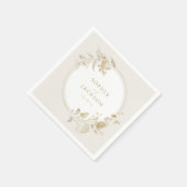 Hochzeit des Botanischen Blumenkreides in Gold Serviette (Ecke)