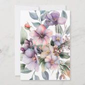 Hochzeit des botanischen Blumenzimmers Einladung (Rückseite)