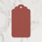 Hochzeit des doppelten Glücks Geschenkanhänger (Rückseite)