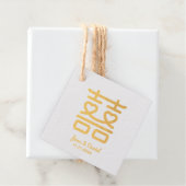 Hochzeit des doppelten Glücks Geschenkanhänger (Mit Box)