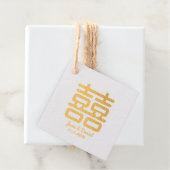 Hochzeit des doppelten Glücks Geschenkanhänger (Mit Box)