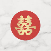 Hochzeit des doppelten Glücks Konfetti (Klein Vorderseite)