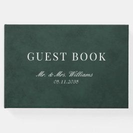 Hochzeit des eleganten grünen Wassers Gästebuch