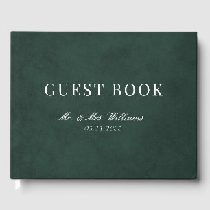 Hochzeit des eleganten grünen Wassers Gästebuch