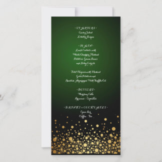 Hochzeit des Emerald Green Menu beliebt Save The Date