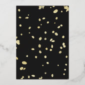 Hochzeit des Goldenen Zweiges Folieneinladung (Rückseite)