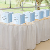 Hochzeit des hellblauen Glitzer Geschenkschachtel