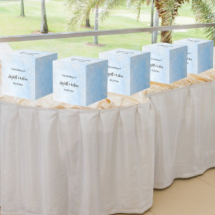 Hochzeit des hellblauen Glitzer Geschenkschachtel