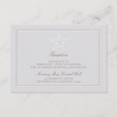 Hochzeit des klassischen Empfangs der Meeresfrücht Begleitkarte (Vorderseite)