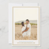 Hochzeit des Leuchtturms an der Küste Einladung (Rückseite)