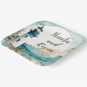 Hochzeit des Leuchtturms Pappteller (Gewinkelt)