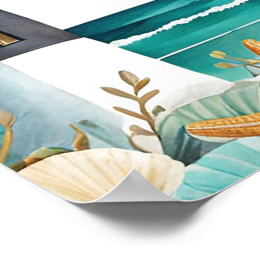 Hochzeit des Leuchtturms Poster (Ecke)