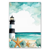 Hochzeit des Leuchtturms Tischnummer (Rückseite)