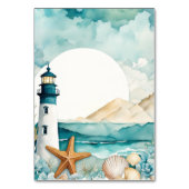 Hochzeit des Leuchtturms Tischnummer (Rückseite)