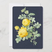 Hochzeit des Marinefeldes und des Gelben Roses Einladung (Rückseite)