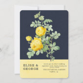 Hochzeit des Marinefeldes und des Gelben Roses Einladung (Vorderseite)