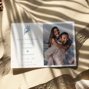 Hochzeit des Minimalistischen Seasell-Fotos an der Save The Date